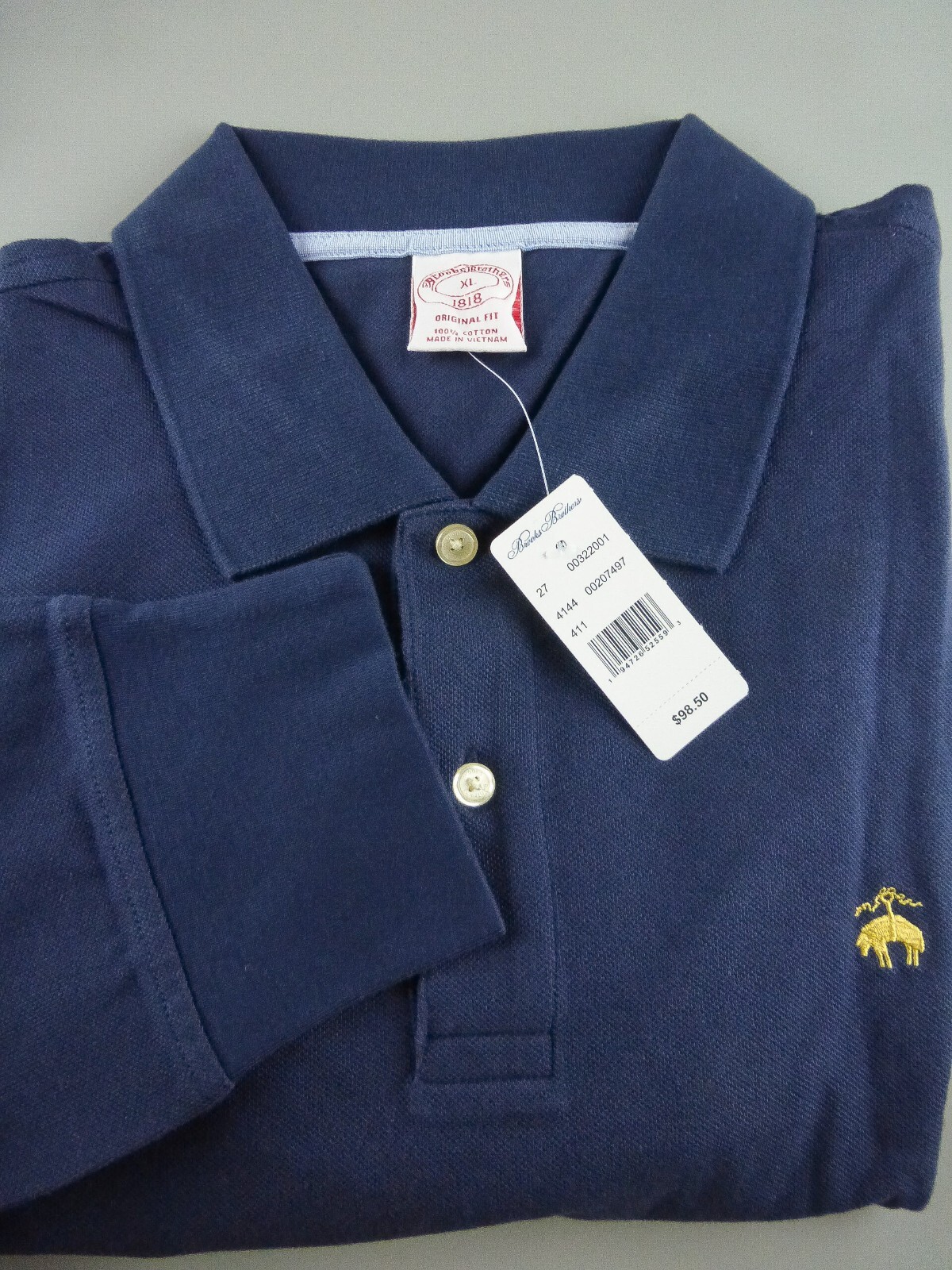 BROOKS BROTHERS LONG SLEEVE POLO SHIRT Men’s – ORIGINAL Fit New $98