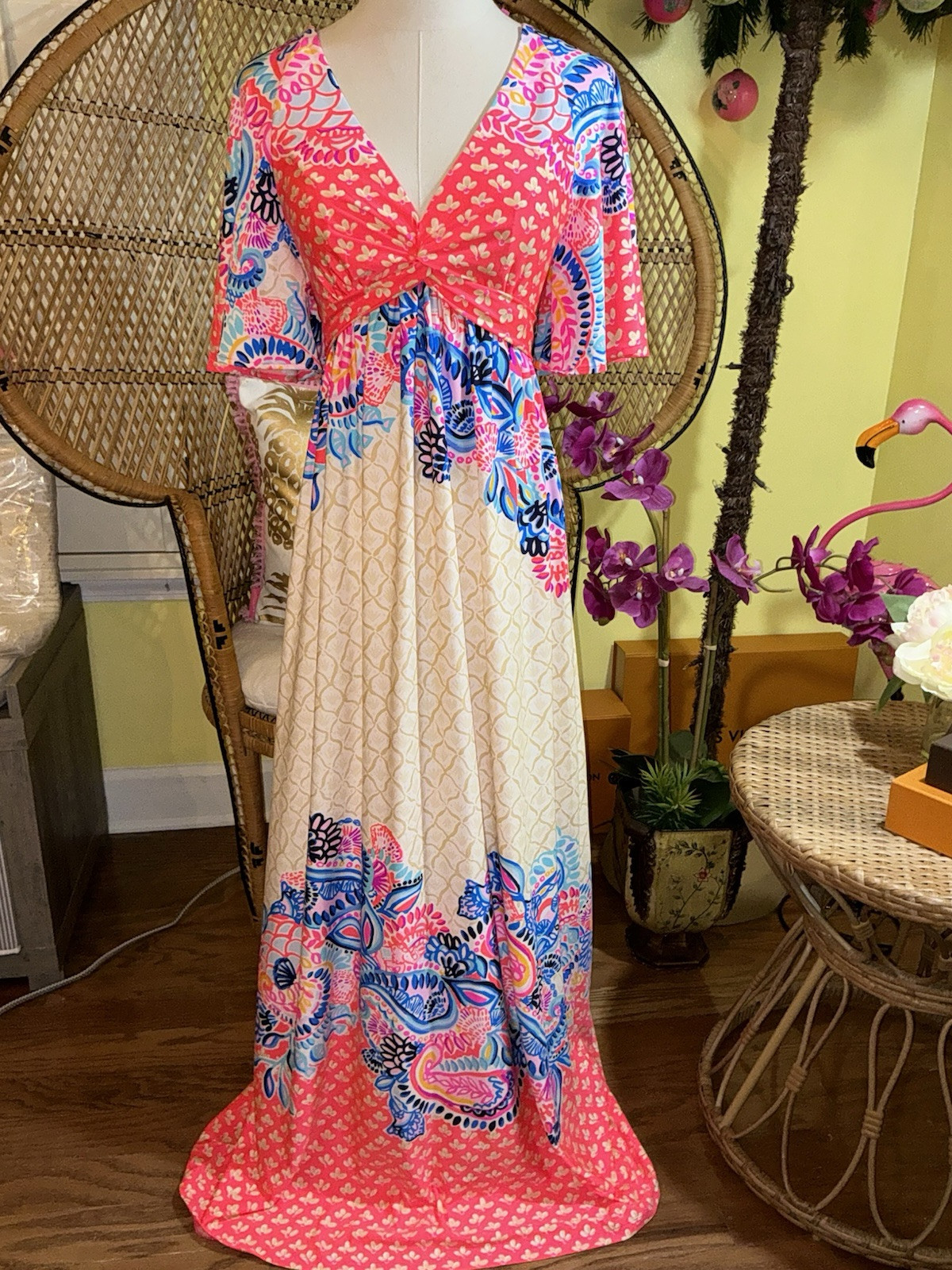 Lilly Pulitzer NWT Minka Maxi Dress Coral Beach Bungalow 🦄 Size 0,2,10,14,16