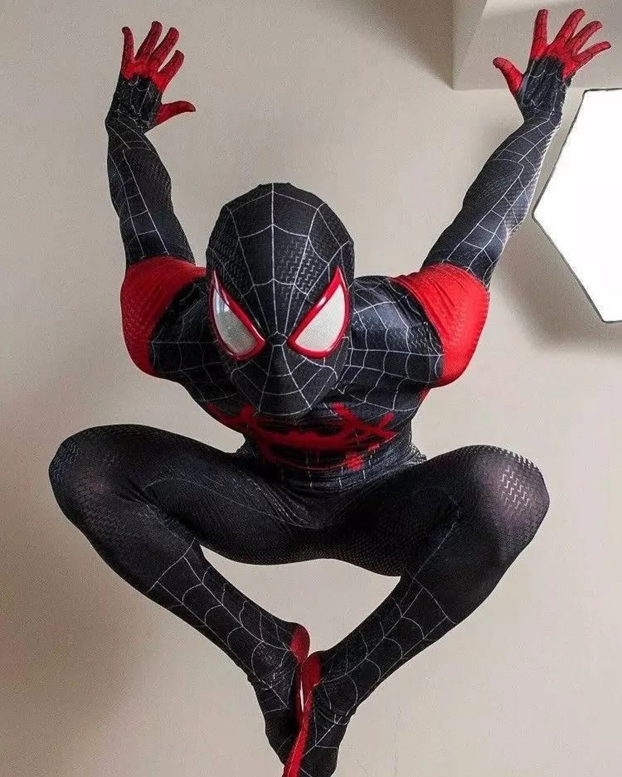 Spider-Man Boy Miles Morales Spiderman Raimi Jumpsuit Kids/Adult Costume Cosplay
