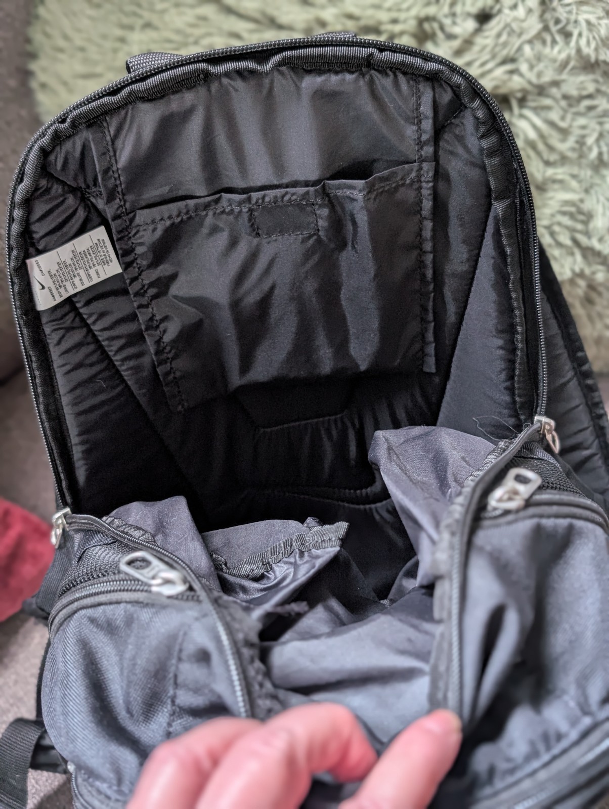 Nike Brasilia Medium Training Backpack Black Laptop Gym School Bag RN56323 NWOT