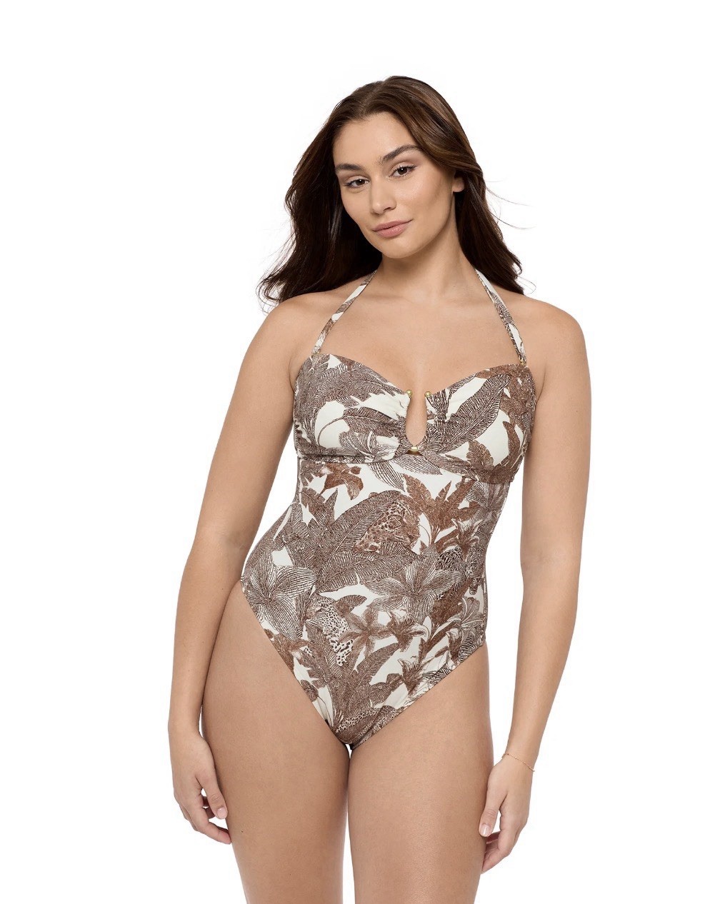 Sophia By Sophia Vergara Bandeau One Piece Swimsuit – Large – NWT