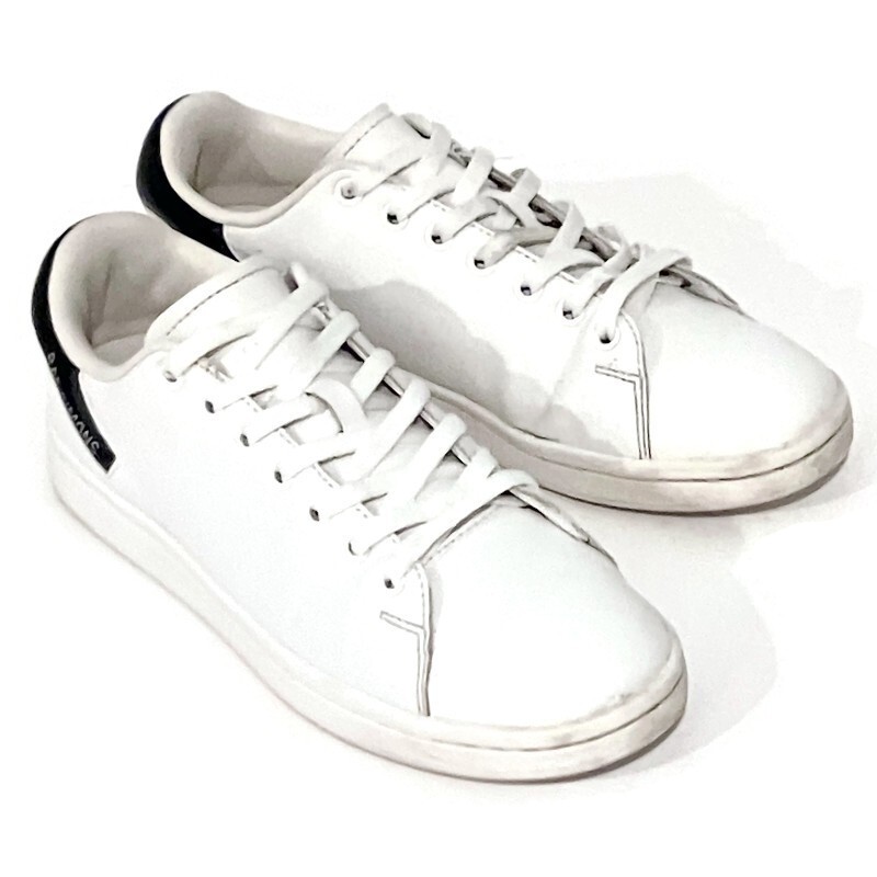 Raf Simons (Runner) White/black Leather Orion Shoes Women’s Size US 7/UK 6/EU 39