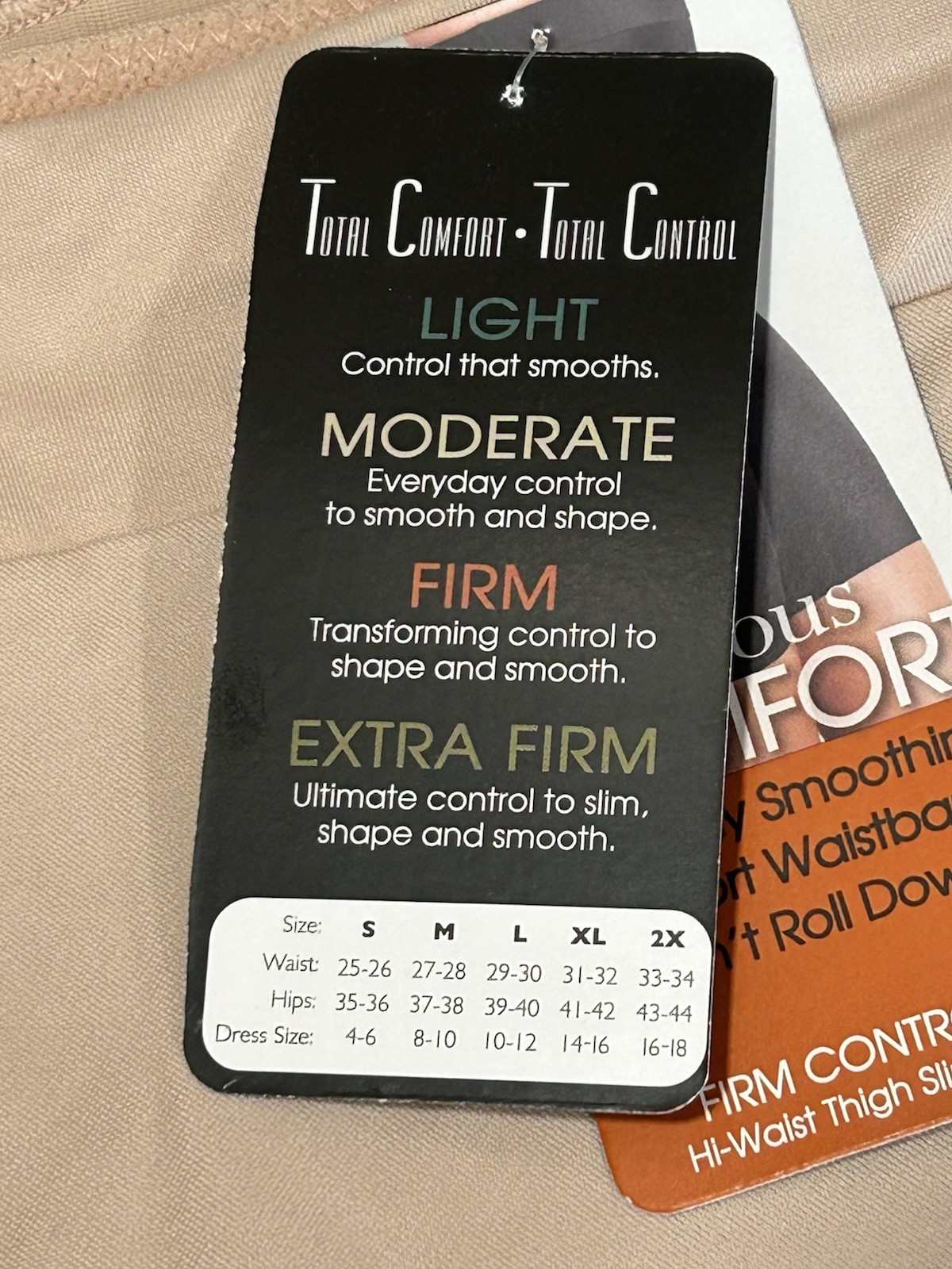 TC Fine Intimates Firm Control Shapewear Nude Smoothing Layering (3) New Items M