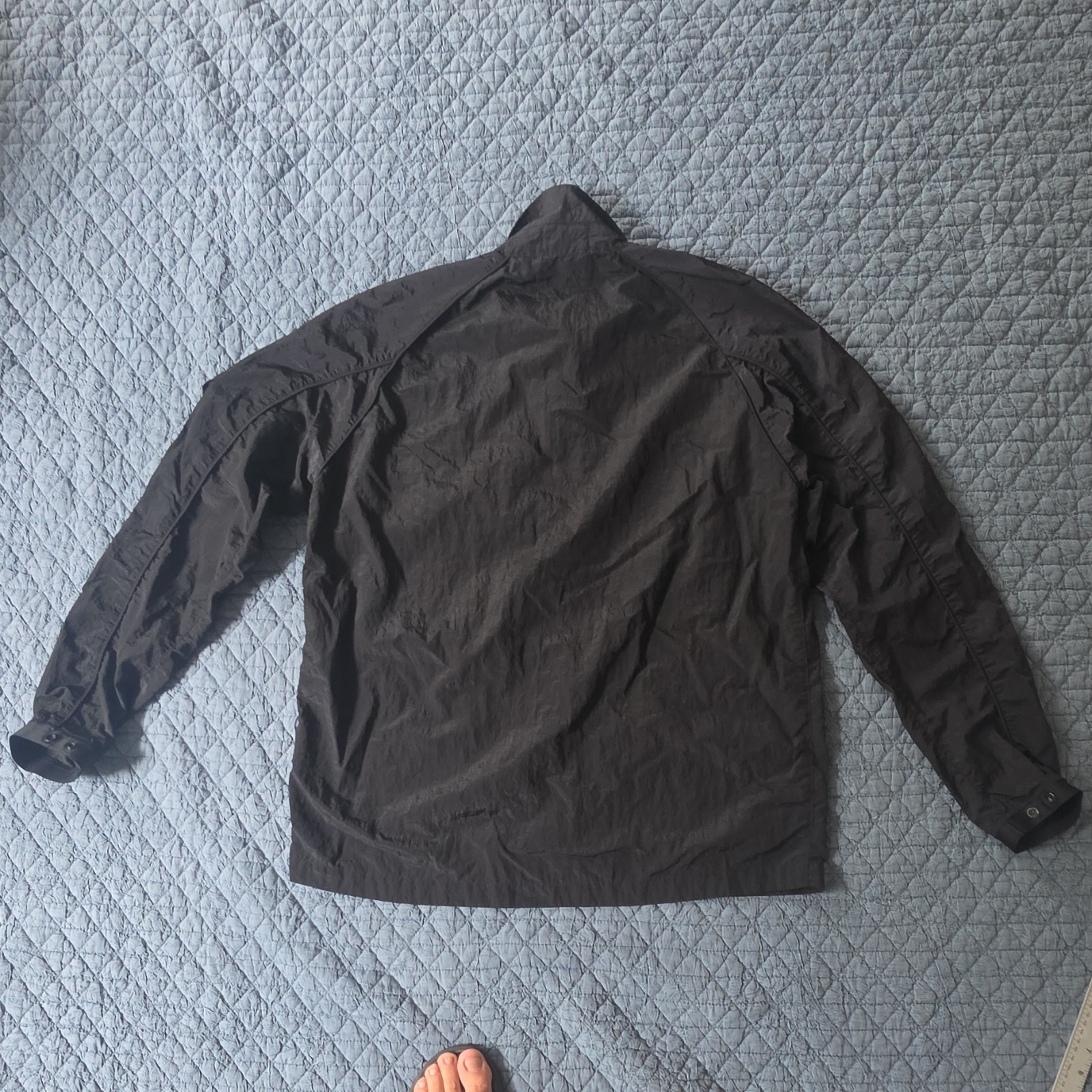 Stone Island Men’s Black Full Zip Stand-Up Collar Jacket Regular Fit 3XL