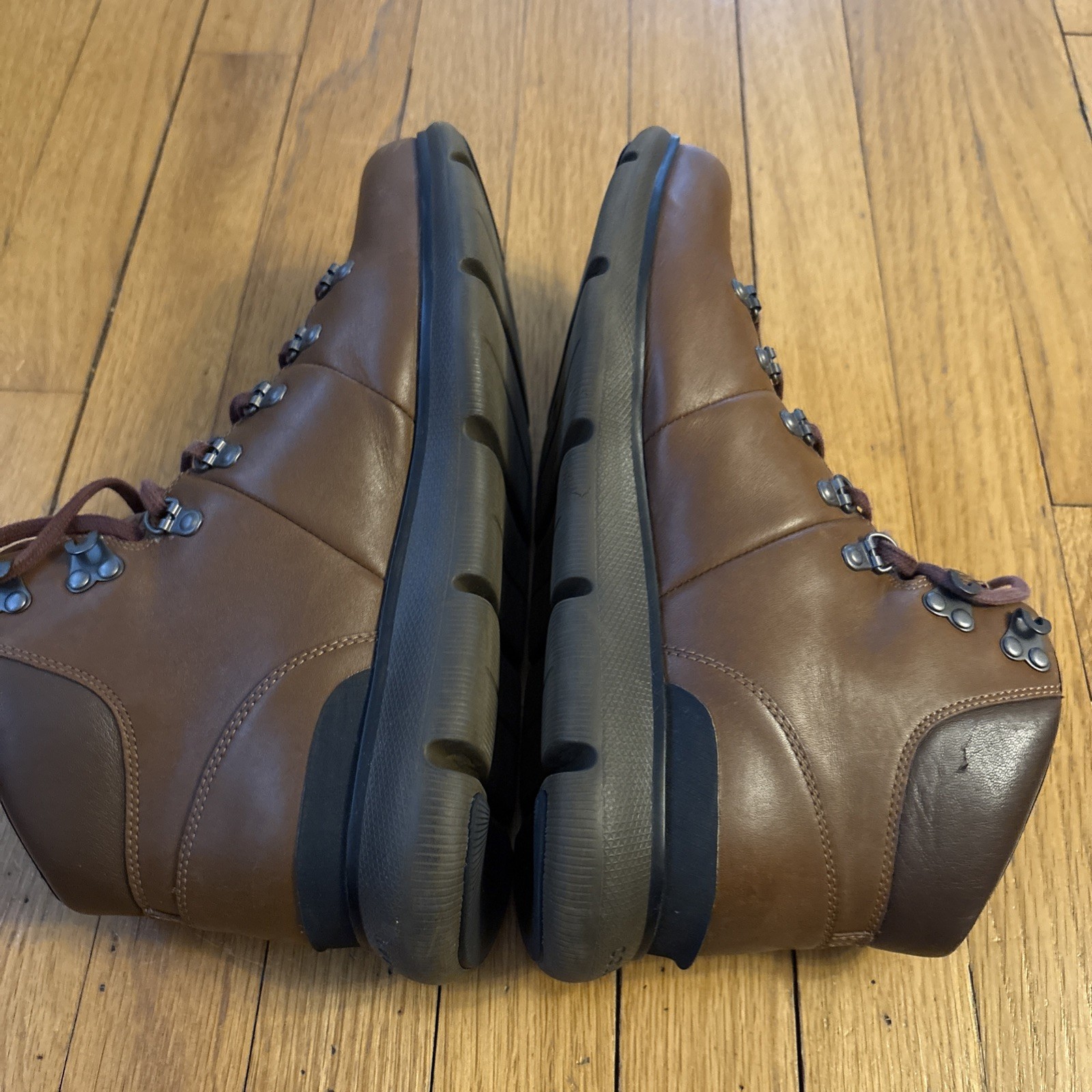 Cole Haan Zerogrand C35585-200 Omni Hiker Boots Men’s Brown Leather Ankle