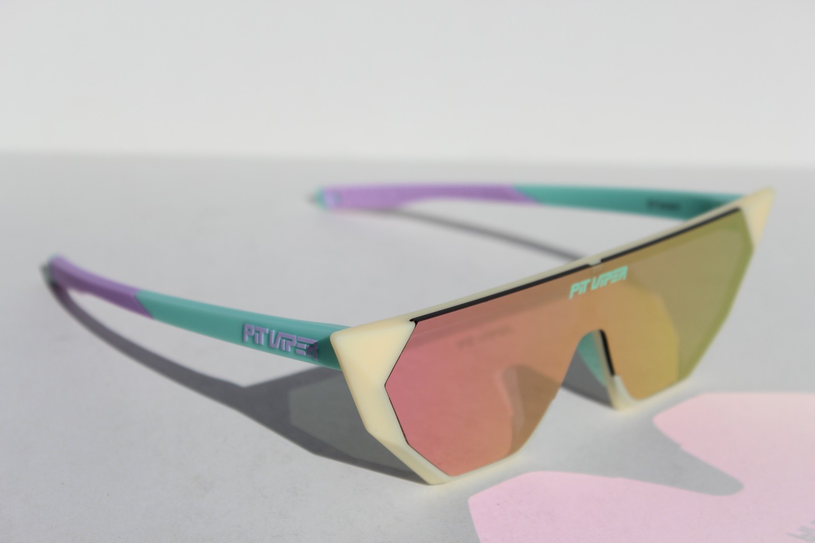 PIT VIPER The Passion Showroom Sunglasses Blue/White/Purple/Pink Revo NEW