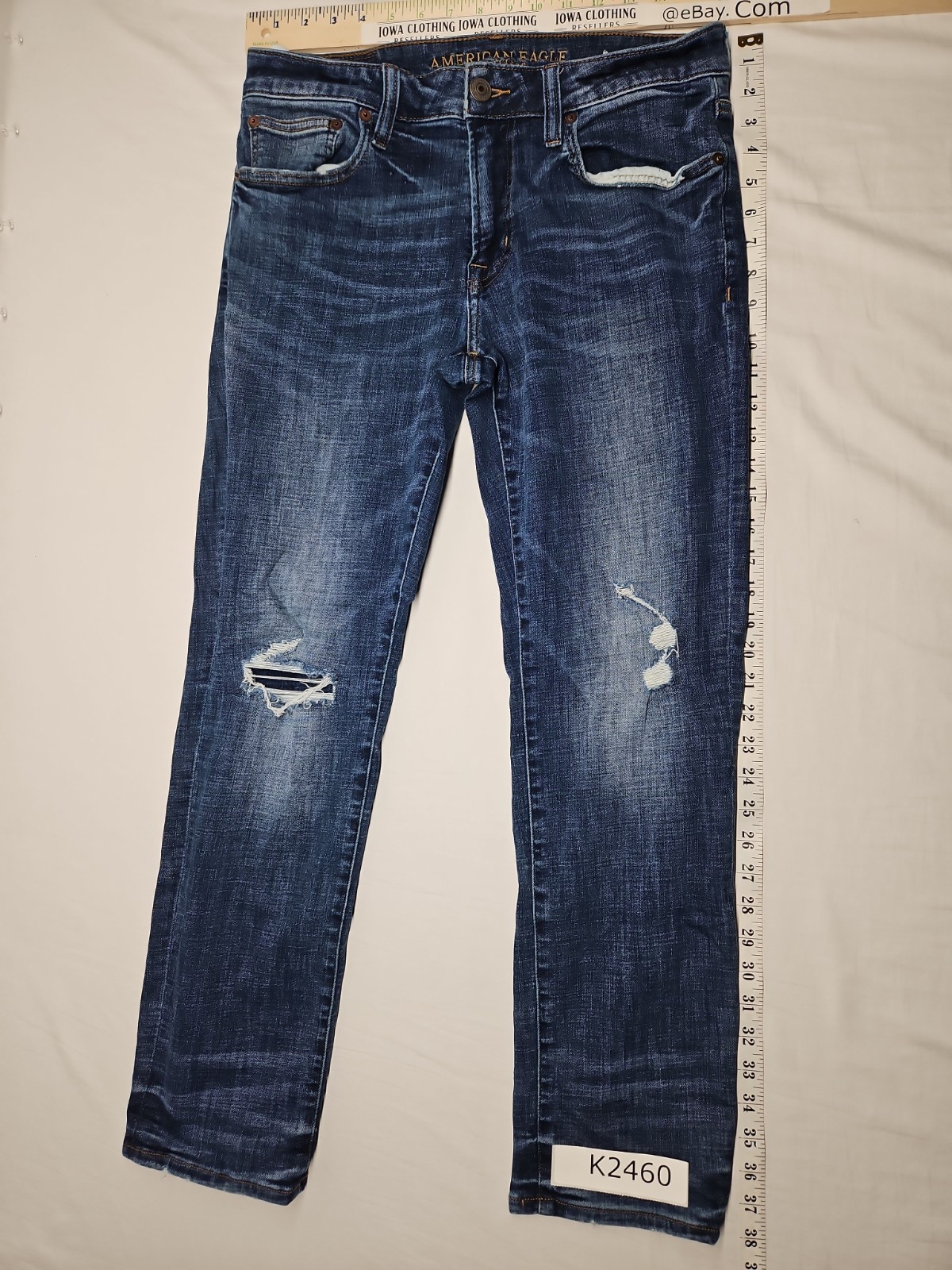American Eagle Men’s 32×30 Next Level Flex Slim Straight Distressed Jeans