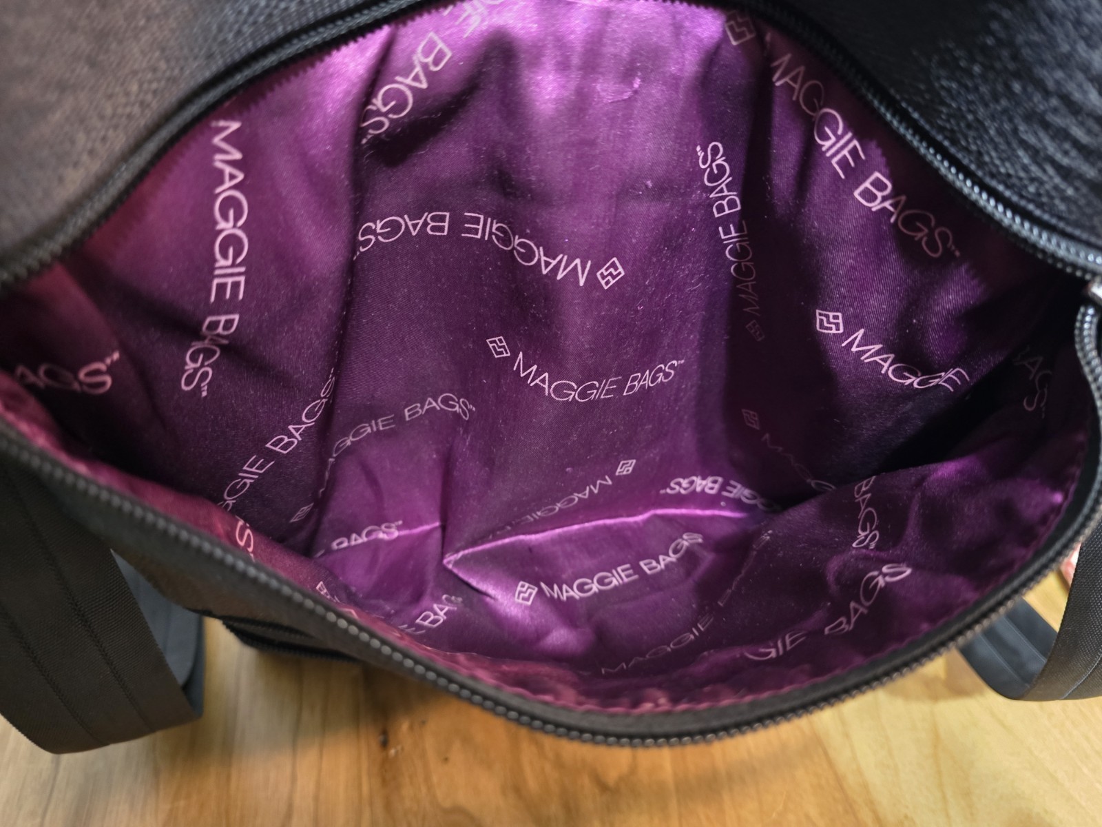 Maggie Bags The Betty Bag Black Seatbelt Crossbody Bag Purse