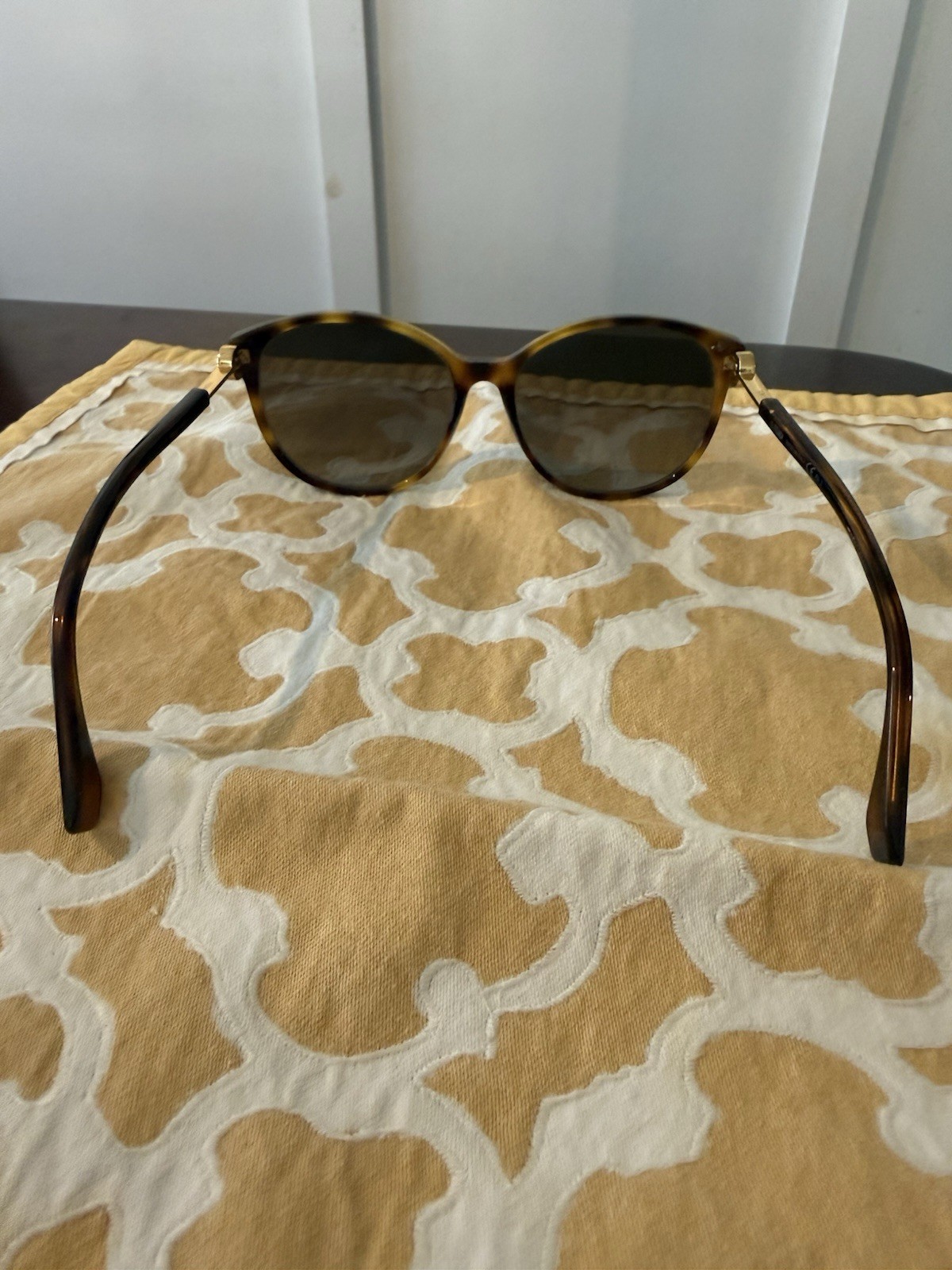 Fendi FF 0412/S Tortoise Brown Cat-Eye Sunglasses Gray Tinted Lenses 145mm