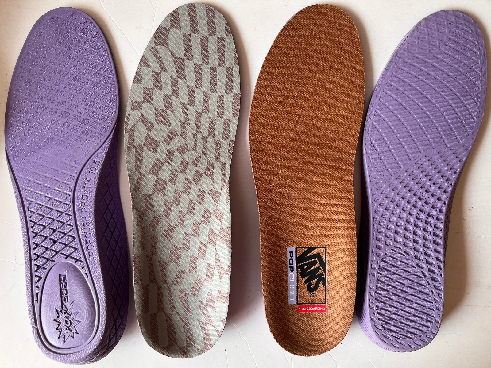 Vans Popcush / Ultracush Pro insoles Skateboard Thick Heel Arch Insoles Ms 7-13
