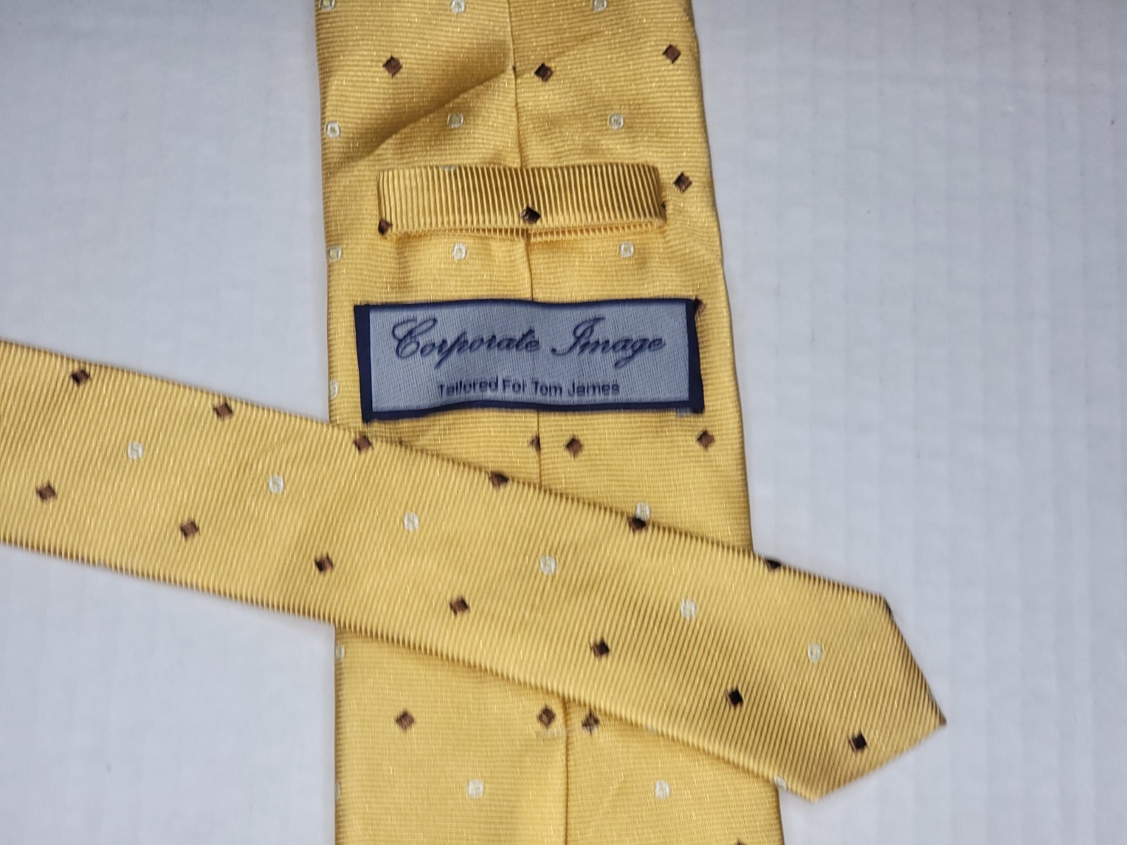 CORPORATE IMAGE [FOR TOM JAMES] [GEOMETRIC] men’s tie 100% Silk Made in China