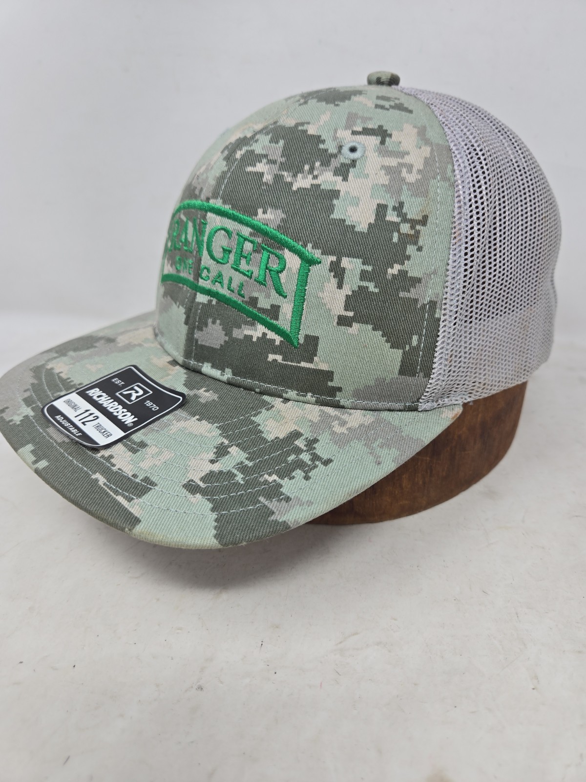 U.S. Army Ranger Insignia One Call Cap 2 tone Digital Camo Hat Trucker Snapback