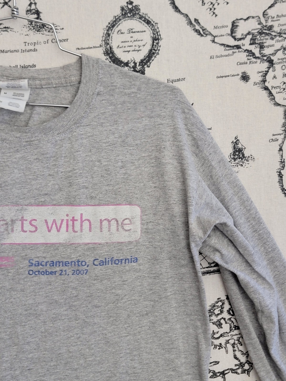 Gildan Heavy Cotton “Hope Starts With Me” American Cancer Society Long Sleeve T-