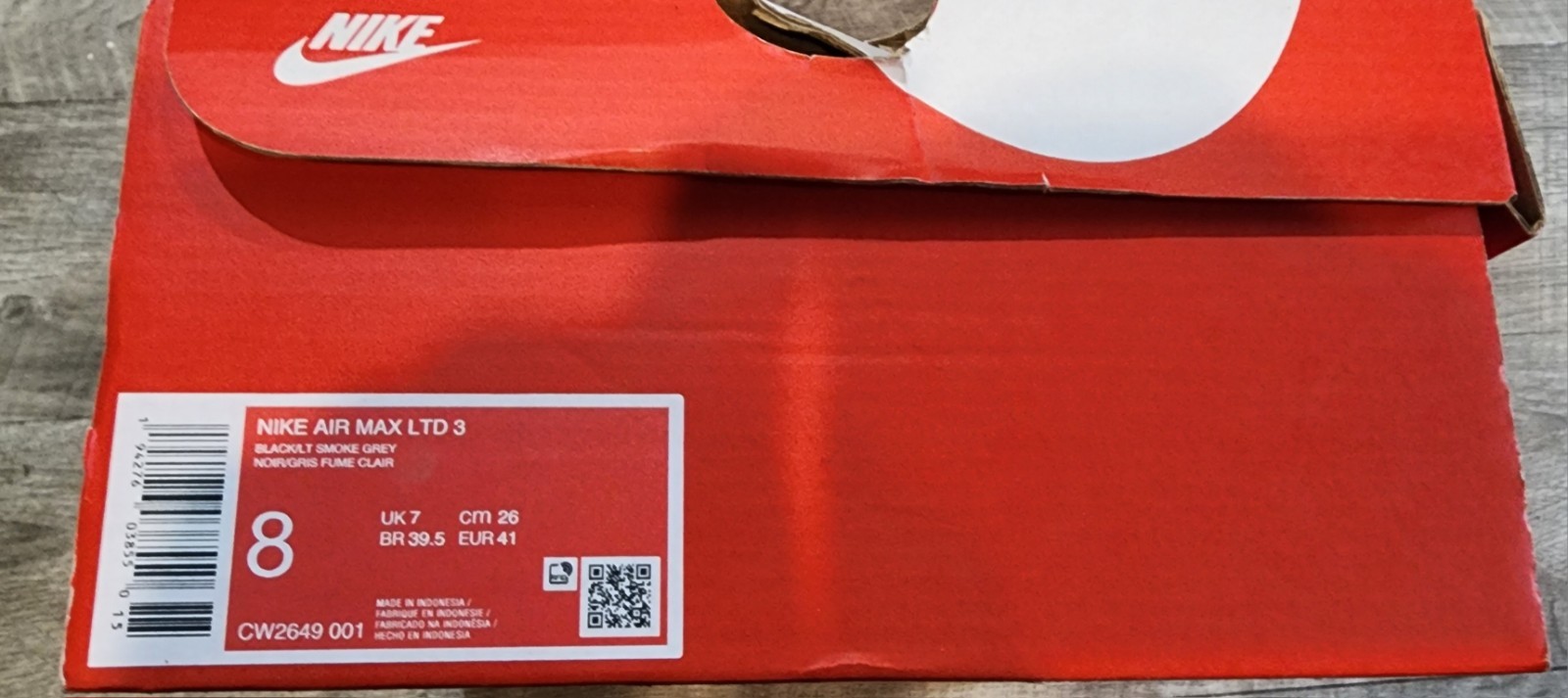 NIKE MENS AIR MAX LTD 3 TRAINING RUNNING CASUAL DAILY Size 8M/9.5W New