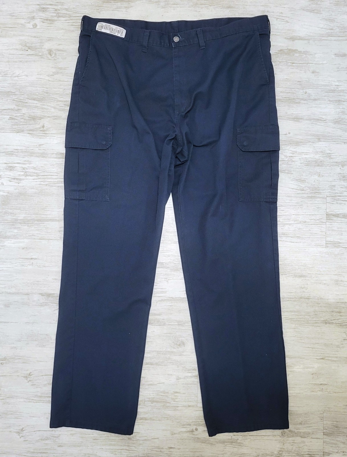 Dickies Industrial Cargo Pant Relaxed Fit Straight Leg Navy Uniform Mens 42×34