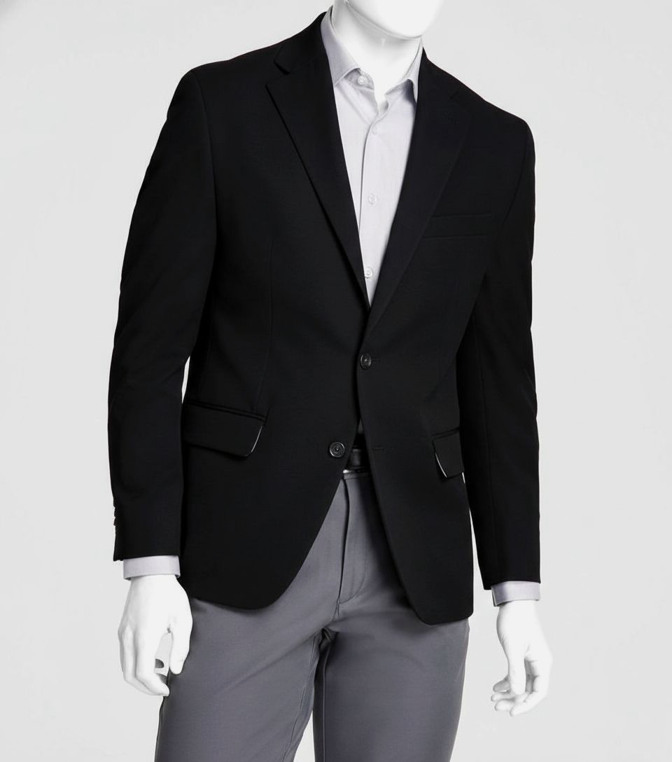 Michael Kors Men’s Black Classic Fit Blazer Sport Coat Suit Jacket Size 44R