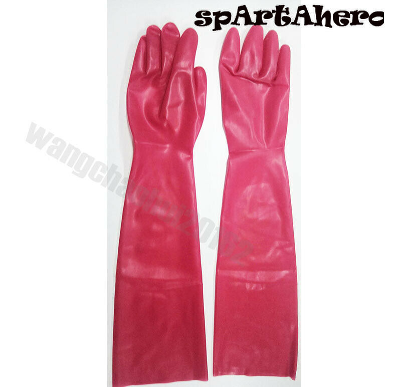 100% Latex Pure Latex 3D Moudl Opera Long Gloves Rubber Moulded Seamless
