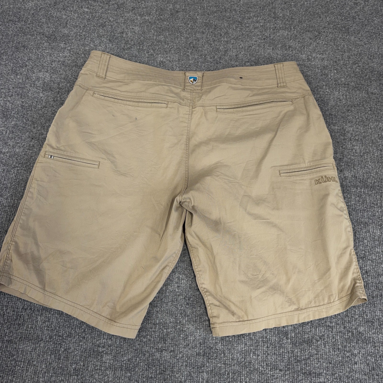 KUHL Shorts Men 36 Khaki Tan Outdoor Cargo Resistor Lite Chino 10″ Inseam