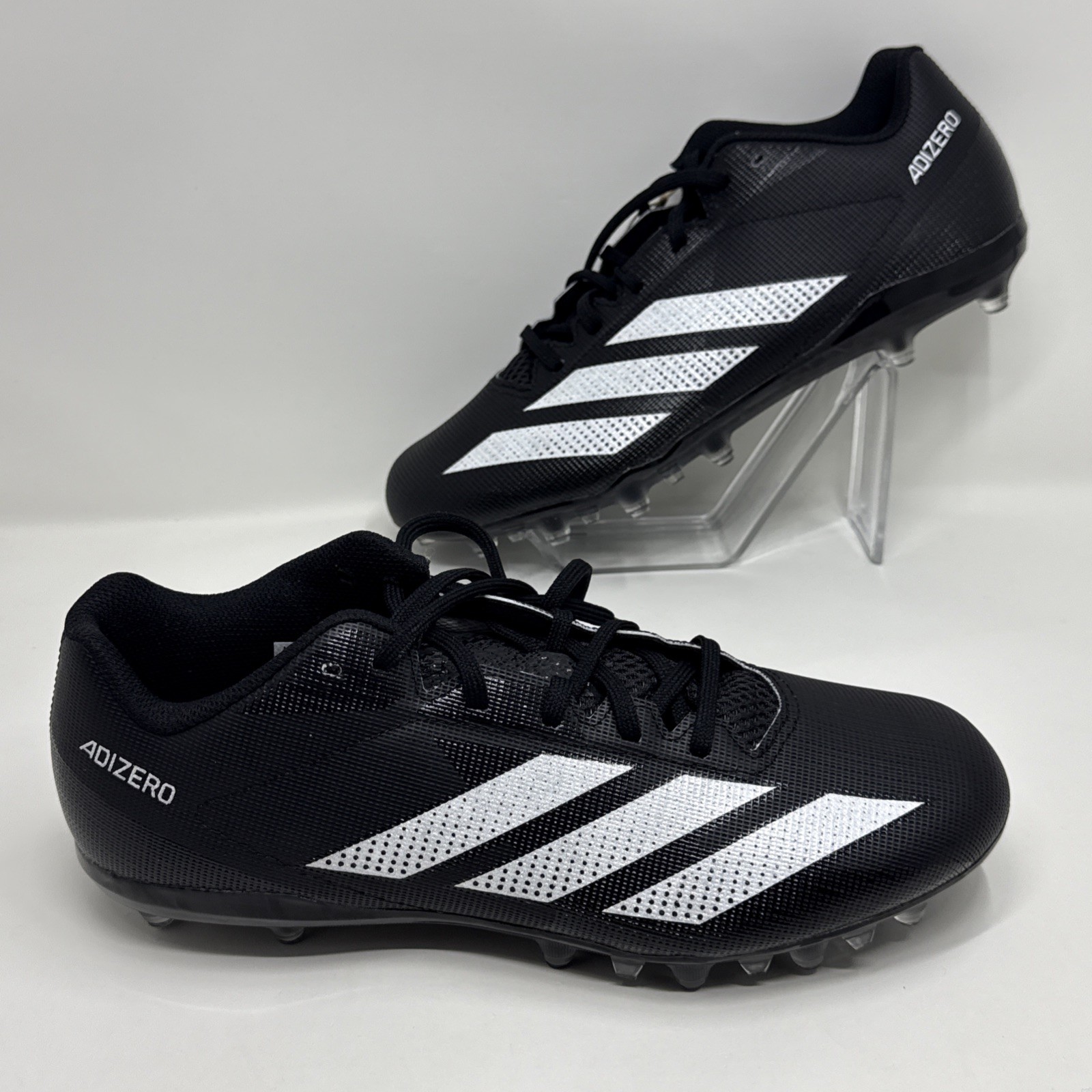 NEW adidas Electric.2 Black White Low Football Cleats IF1902 Size 9.5