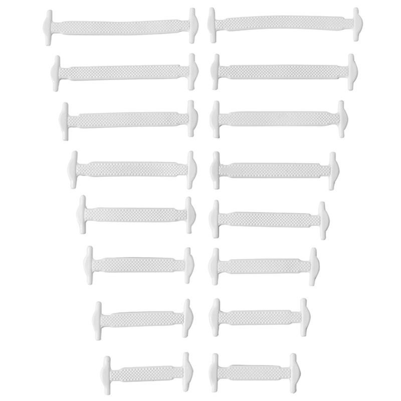 16pcs/lot Silicone Shoelaces No Tie Shoelaces 12 colors Elastic Lace Shoelace