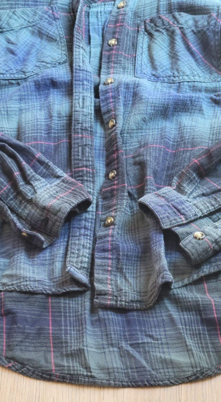 BDG Urban Outfitters – XS Dark Green Plaid Cotton Flannel