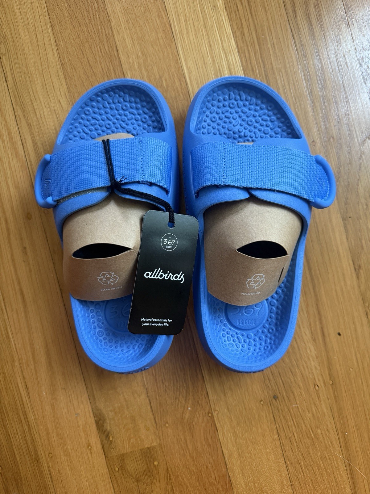 Allbirds Sugar Slider Recovery Slides Size Women’s 5 Men’s 3 Blue