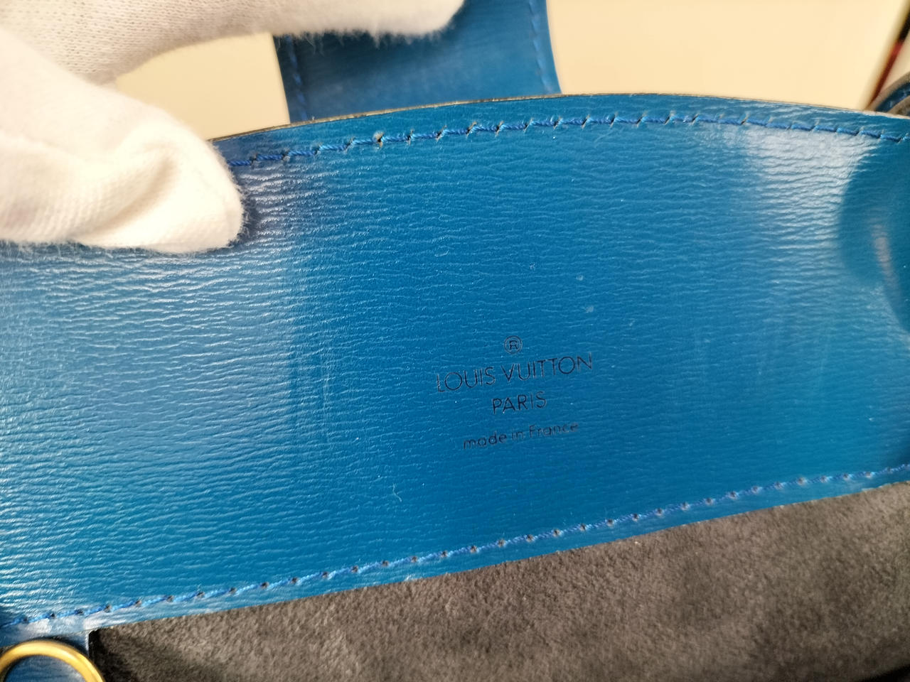 Louis Vuitton Cluny Shoulder Bag Blue 10.6 inch