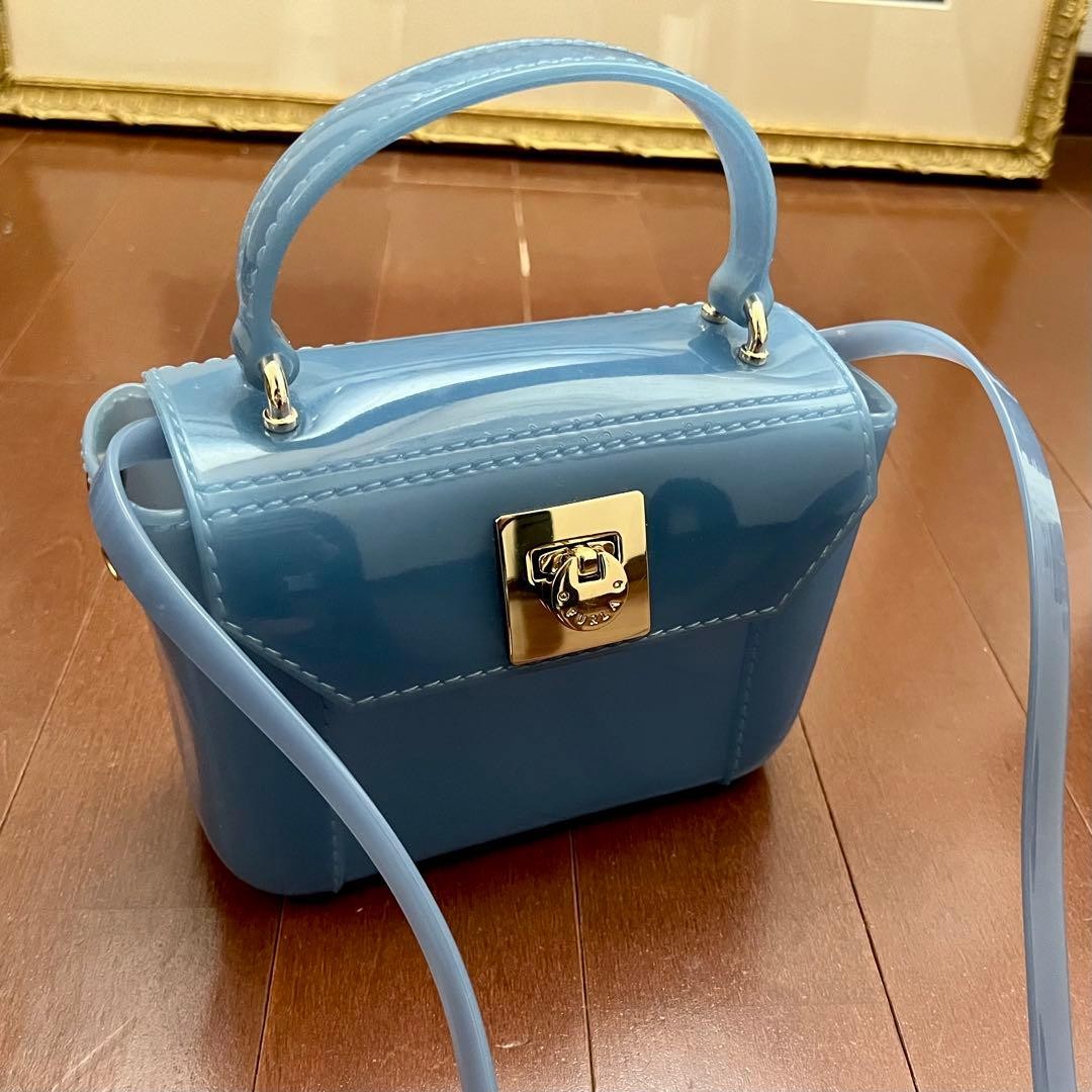 FURLA Candy Bag Mini 2Way Jelly PVC Crossbody Handbag Authentic item from Japan