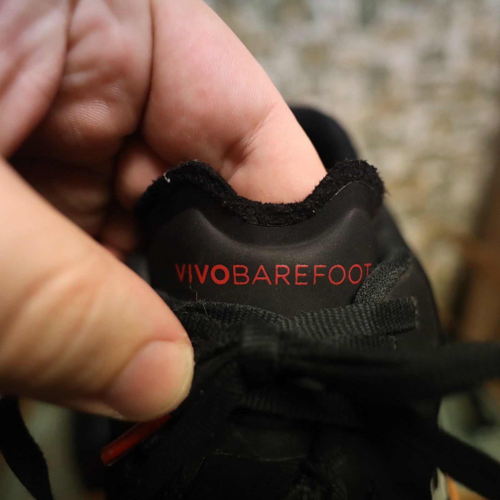 Vivobarefoot Stealth III Otillo Men’s Running Shoes Black Orange Size 44 (US 11)