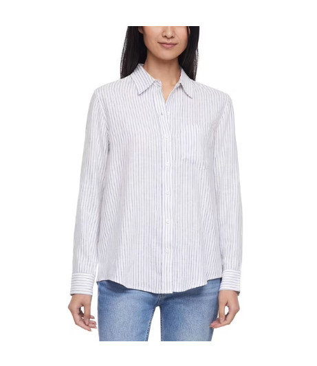Gap Women’s Linen Blend Button-Down Shirt- Asst Colors/Sizes