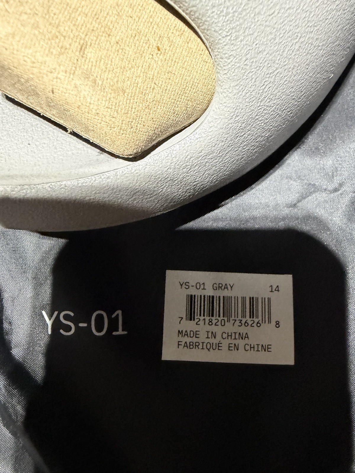 Size 14 GRAY or “GREY” YZY YS-01 Yeezy Slide – SHIPS FAST TODAY!