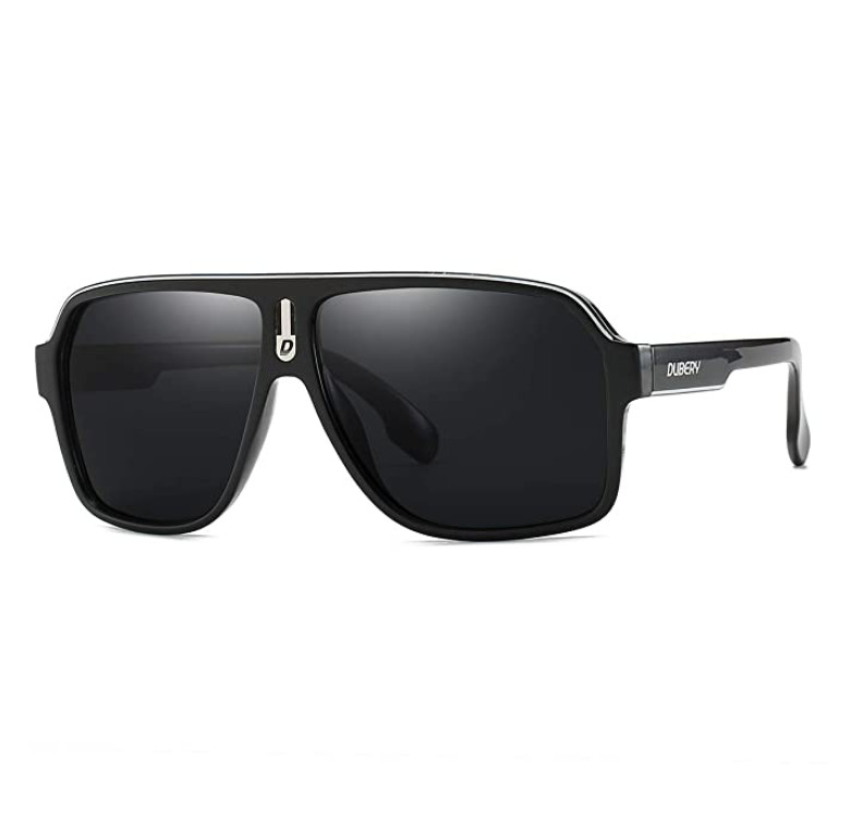 DUBERY Sport Polarized Sunglasses For Men Women Oversize Driving Fishing Glasses