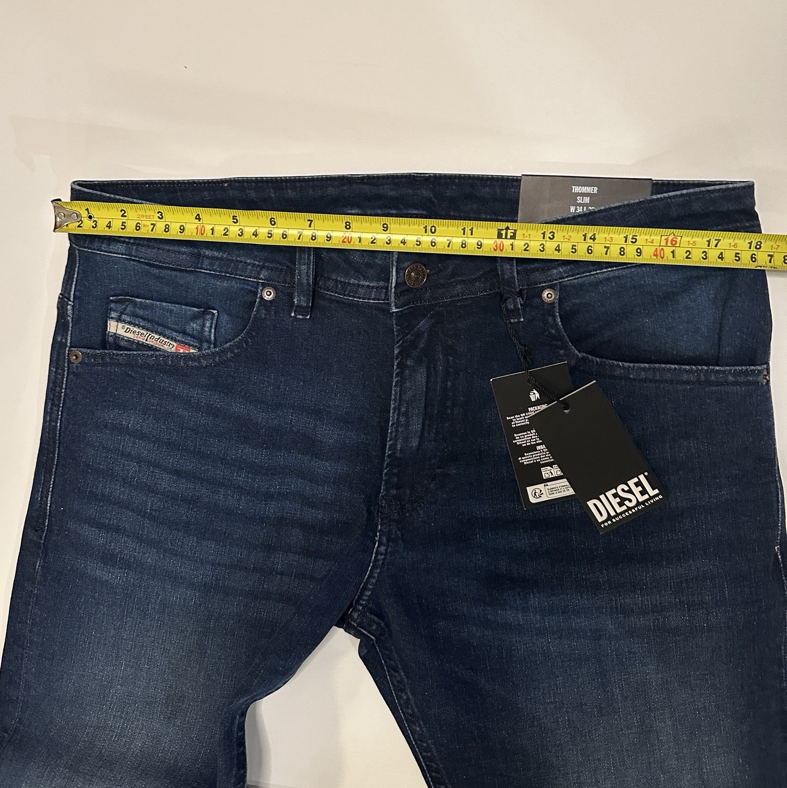 NEW Diesel Thommer Slim Stretch Jeans – Thommer-R Dark Blue W34 x L32