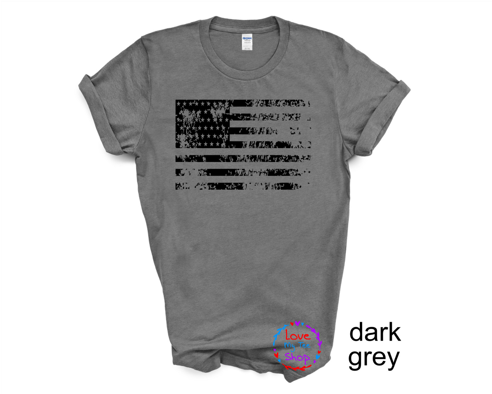 USA Distressed Flag Men T Shirt Patriotic Unisex Adult and youth sizes T-shirt