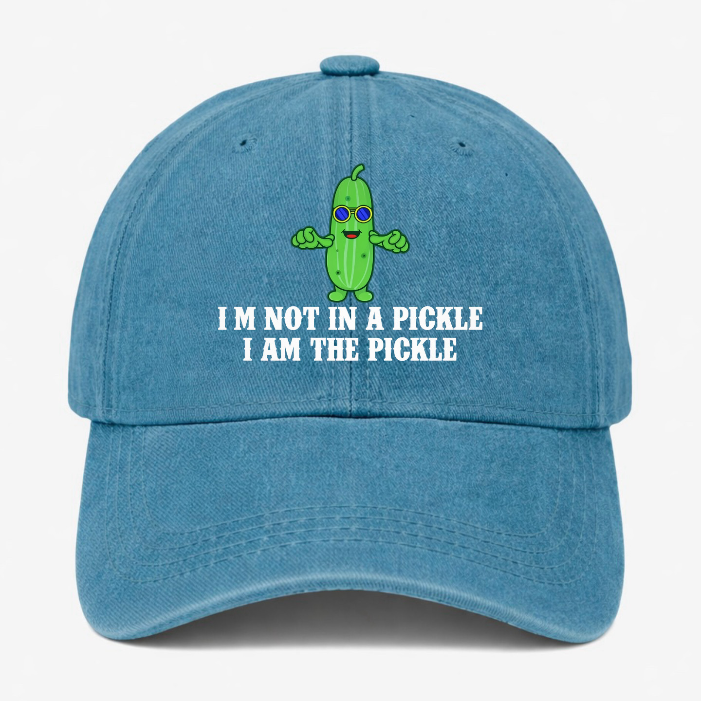 Funny Pickle Hat Cool Pickle Meme Baseball Cap Novelty Gift Adjustable Dad Hat