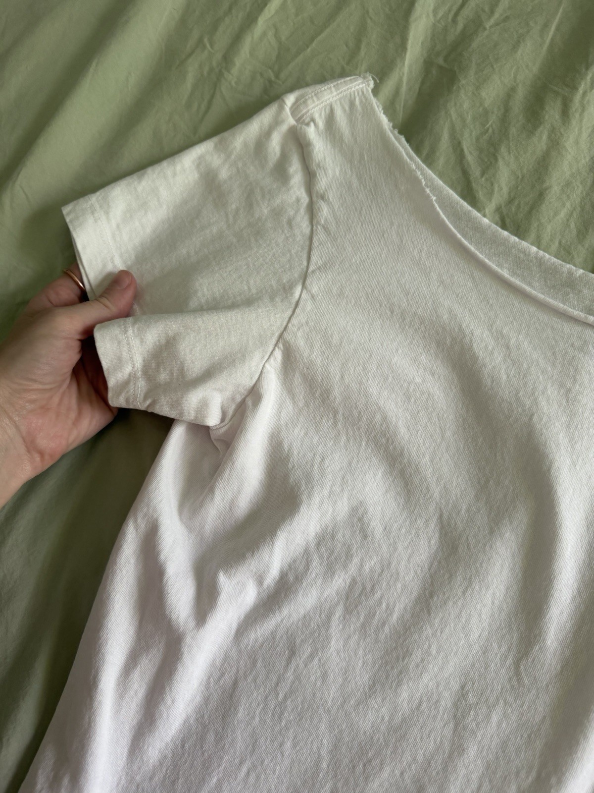 Brandy Melville One Size Light Pink Cropped Scoop Neck Tshirt
