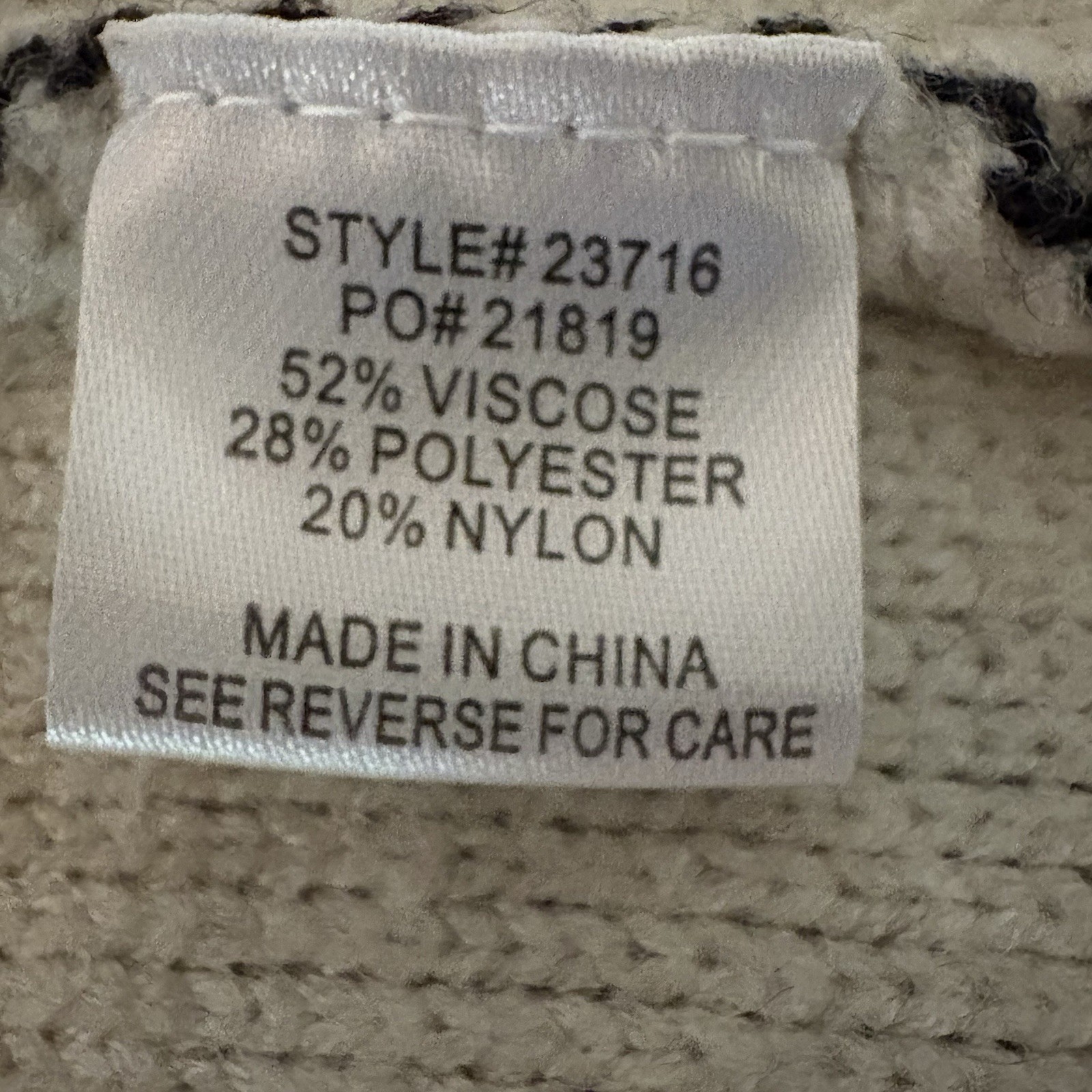 Women’s Cardigan Sweater Muted Neutral Boho Earthy Skies Are Blue- SOFT Size S