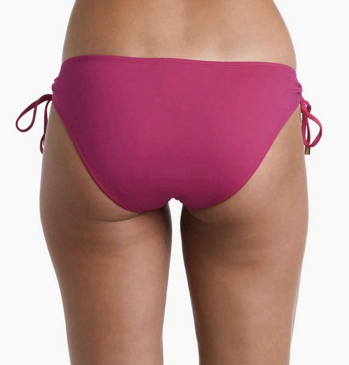 Mossimo Supply Co. Salmon Pink Solid Side Tie Lined Bikini Bottom Regular sz S