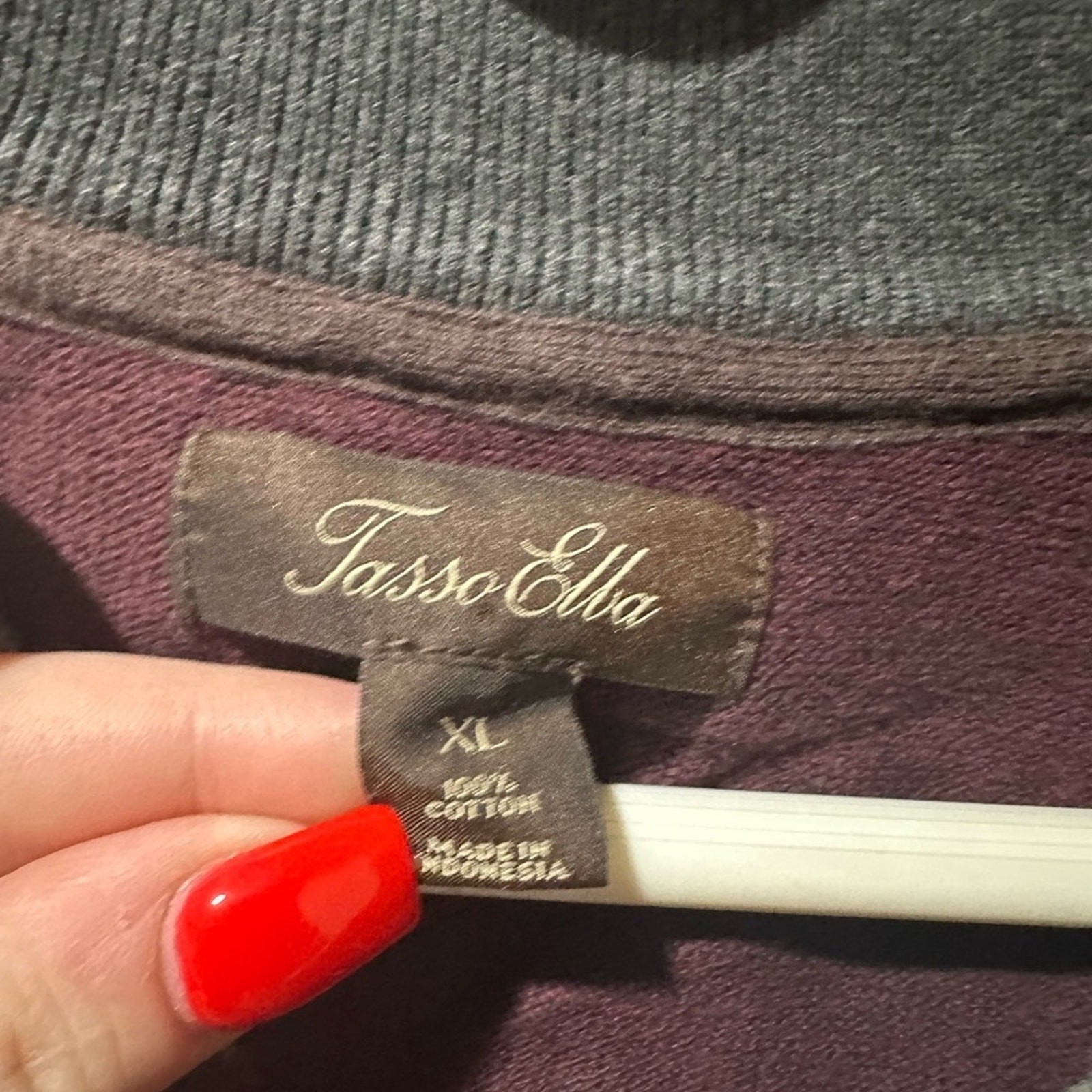 Tasso elba mens sweater/half zip‎