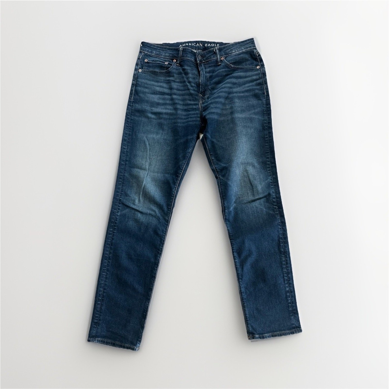 American Eagle AirFlex Jeans Mens 33×34 Athletic Straight Stretch Denim Blue