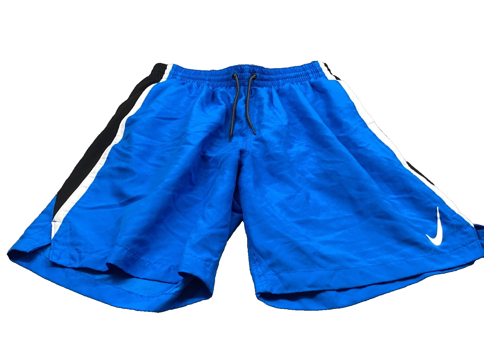 Nike Swim Trunks Mens Large Blue Mesh Lined Shorts Pockets Core Contend Volley