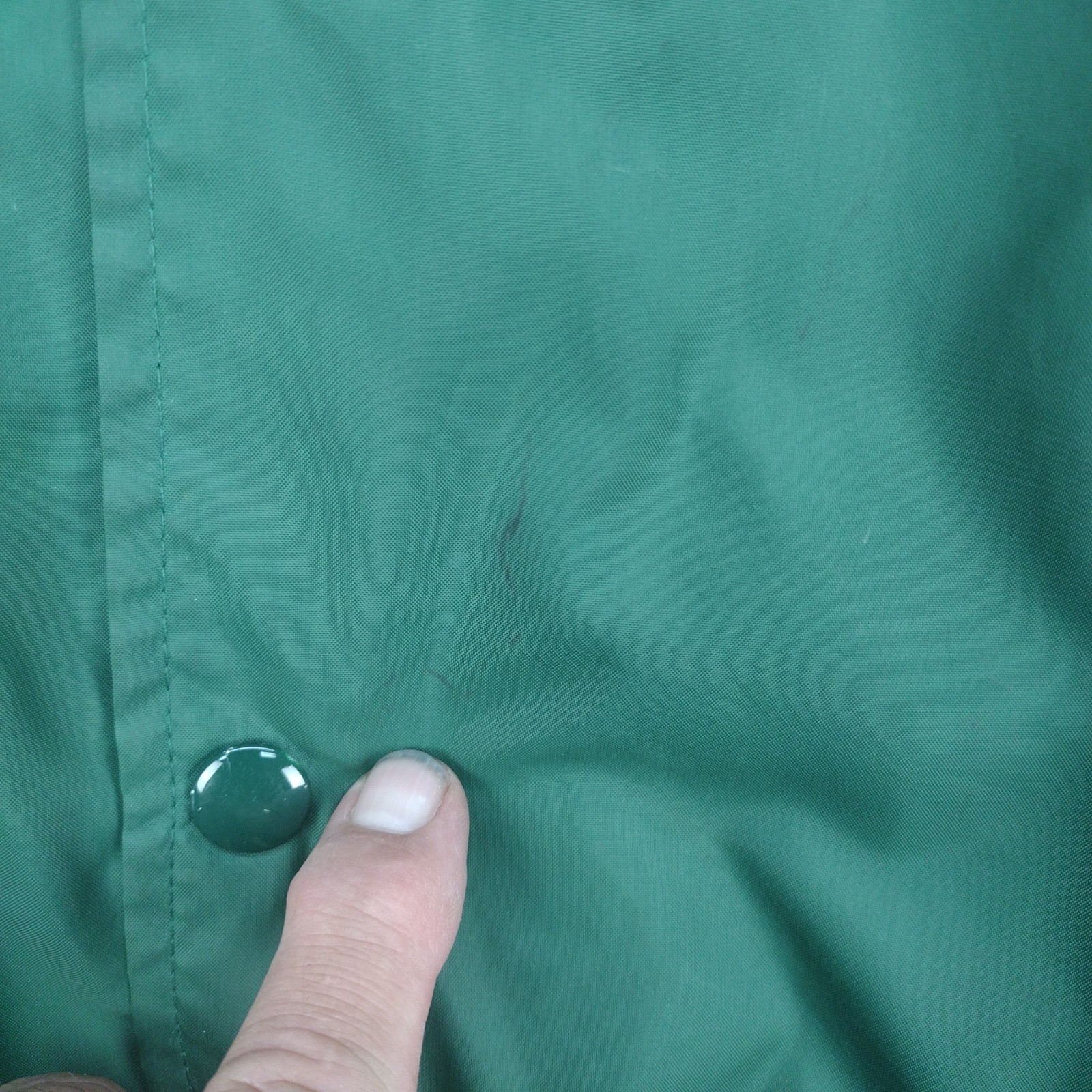 Vintage 80s Hartwell GODZILLA Green Satin Jacket Made In USA Medium 38-40 COOL