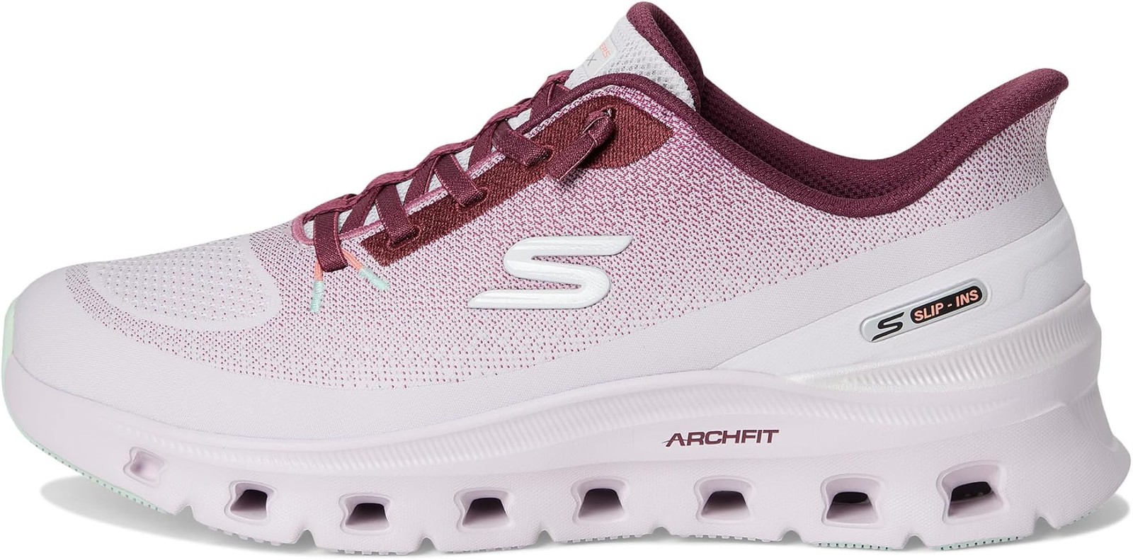 Skechers Women’s Arch Fit Glide-Step Pro Hands Free Slip-ins – Lavender Multi –