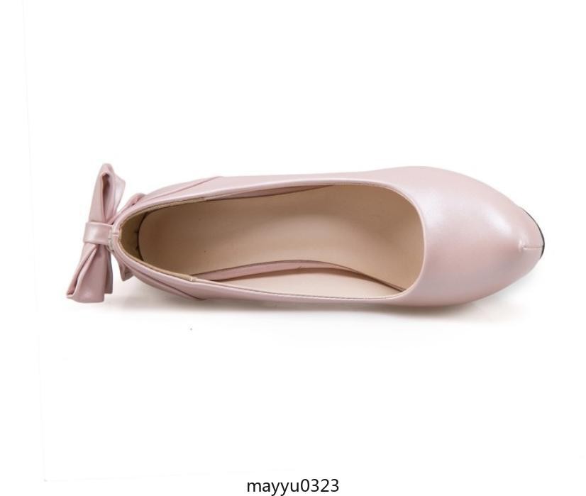 Women’s Bowknot Platform Casual Party Block High Heel Pumps Shoes Oversize 2026