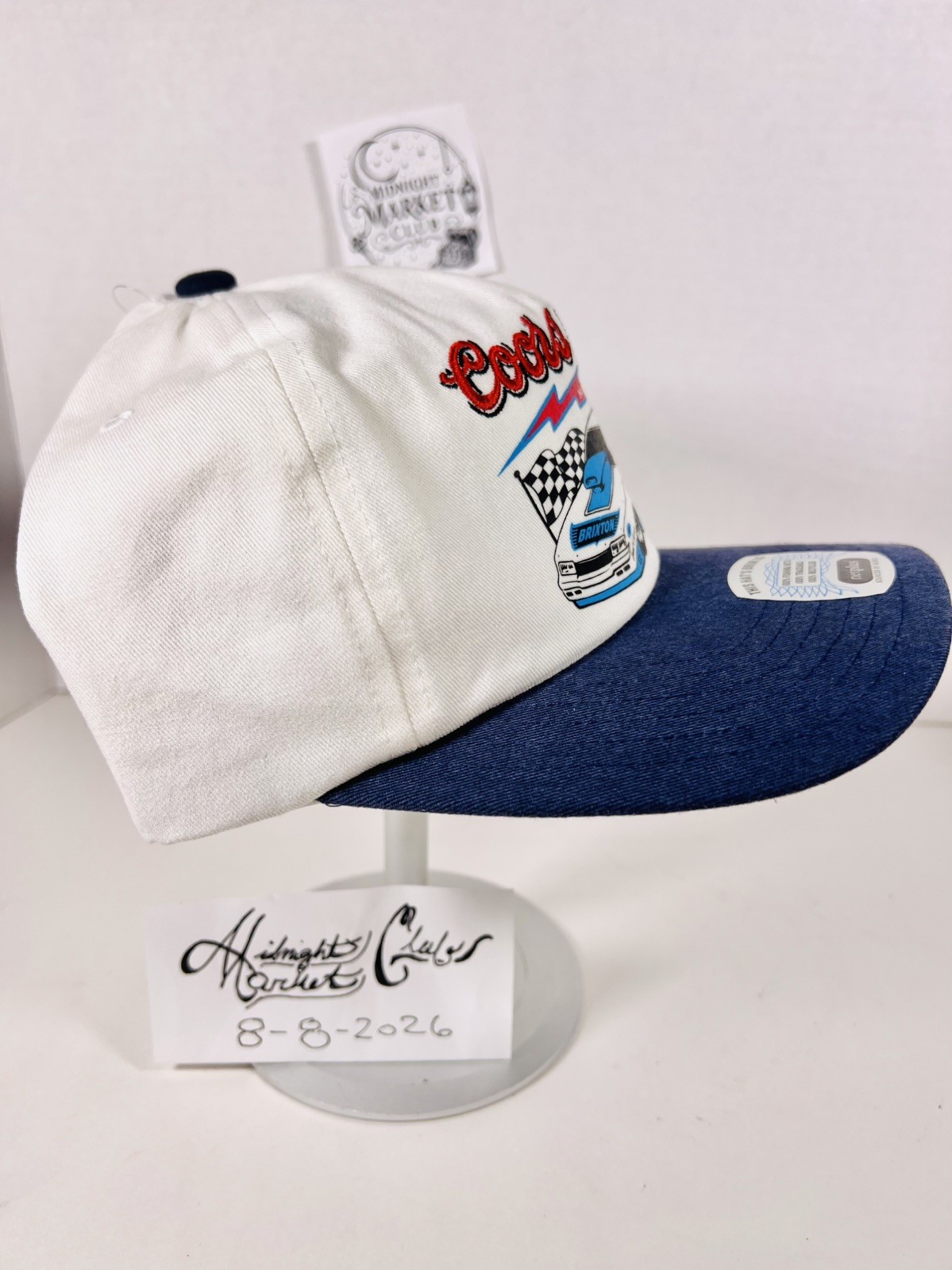 Brixton X Coors Light Beer Blower Racer NASCAR Trucker SnapBack Silver Bullet DS