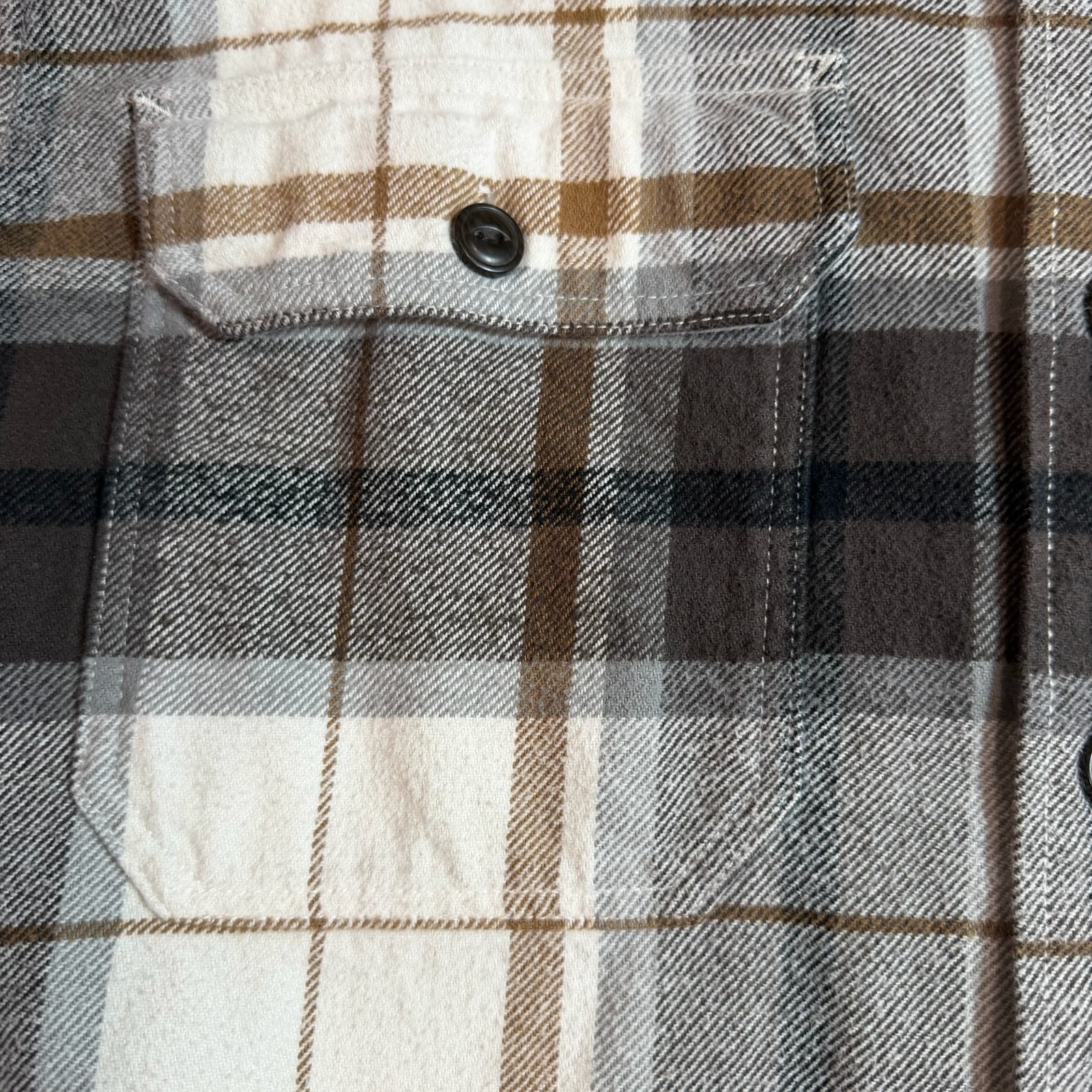 Red Head Heavyweight Flannel Shirt Men’s XLT Brown Black Plaid Cotton Workwear