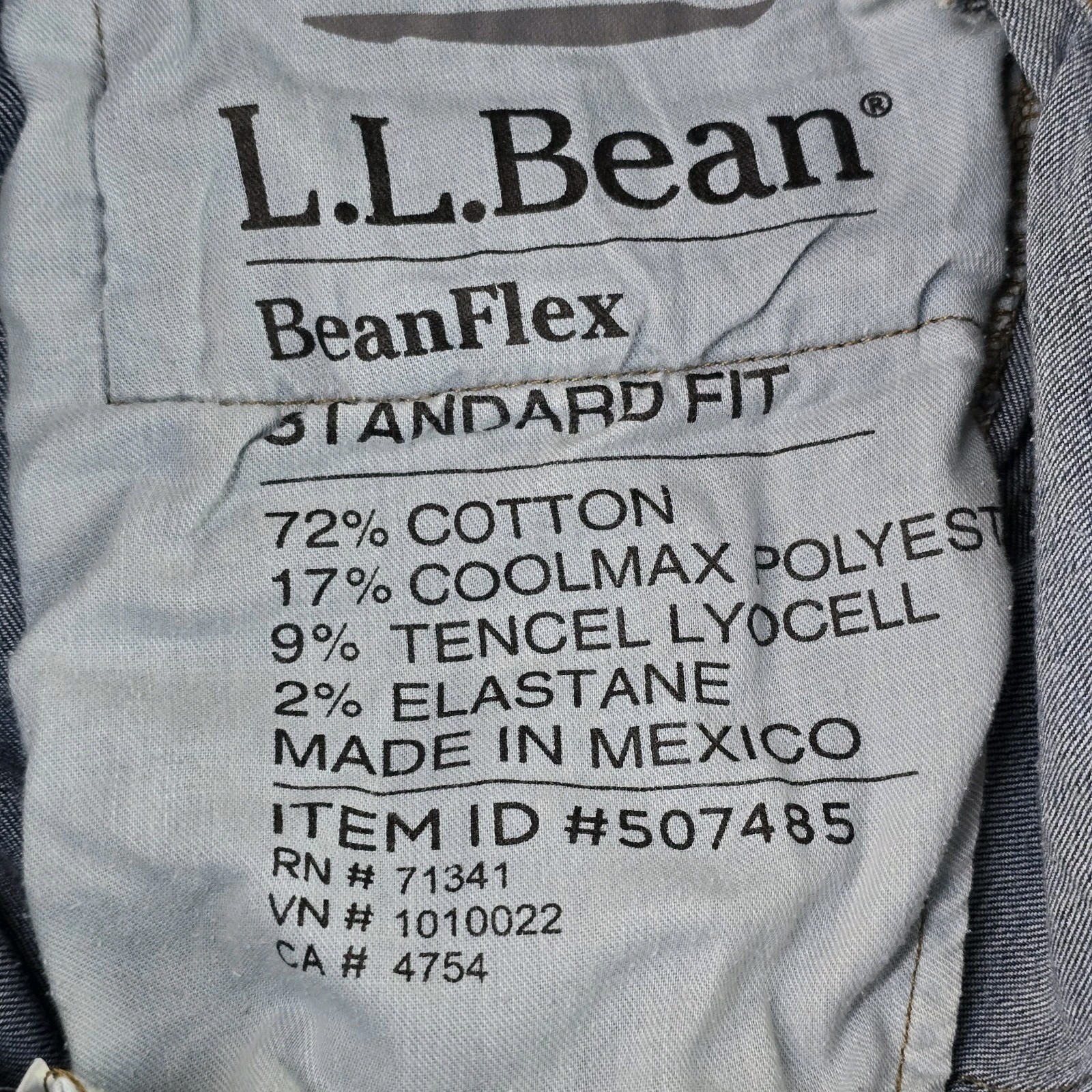 LL Bean Mens BeanFlex Jeans Standard Fit Straight Leg Stretch Size 30×29