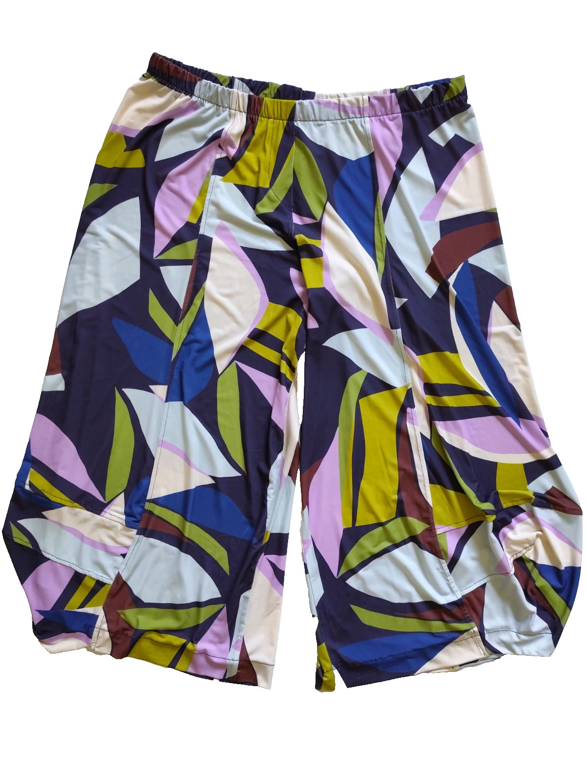 Alembika 2 pc. Set Tunic & Harem Cropped Oversized Pants Geometric Pattern L/XL