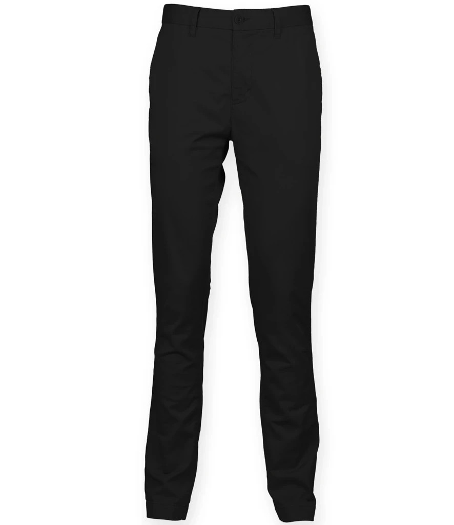 Front Row Stretch Cotton Chinos BLUE BLACK or BEIGE Trousers