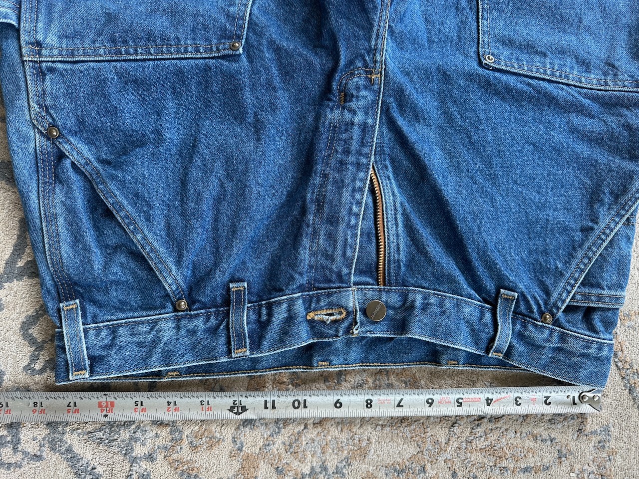 Carhartt B73-DST Double Knee Denim Jeans 34×30 Men’s Loose Fit Carpenter Pants